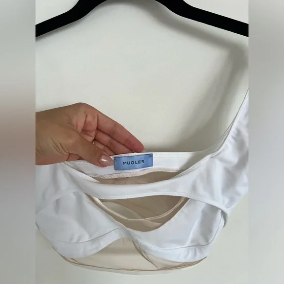 Mugler Sheer Tulle Sports Bra Size FR 38 (Medium)